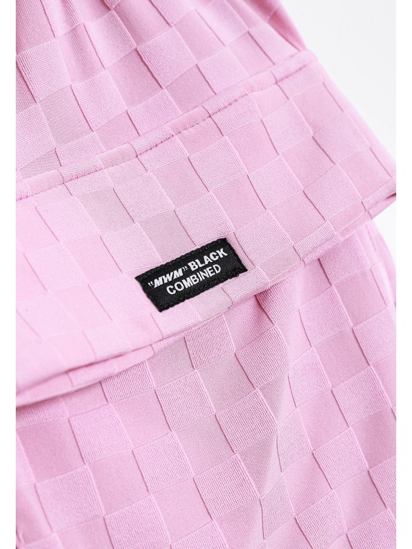 BERMUDA MWM TEJIDO SUAVE CON ESTAMPADO DE CUADROS