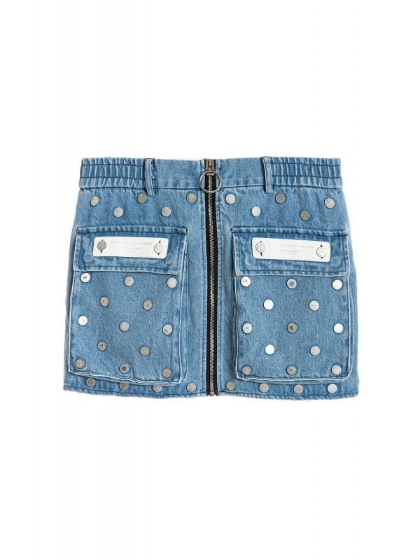 MINI FALDA VAQUERA MWM CON DETALLE DE BOTONES