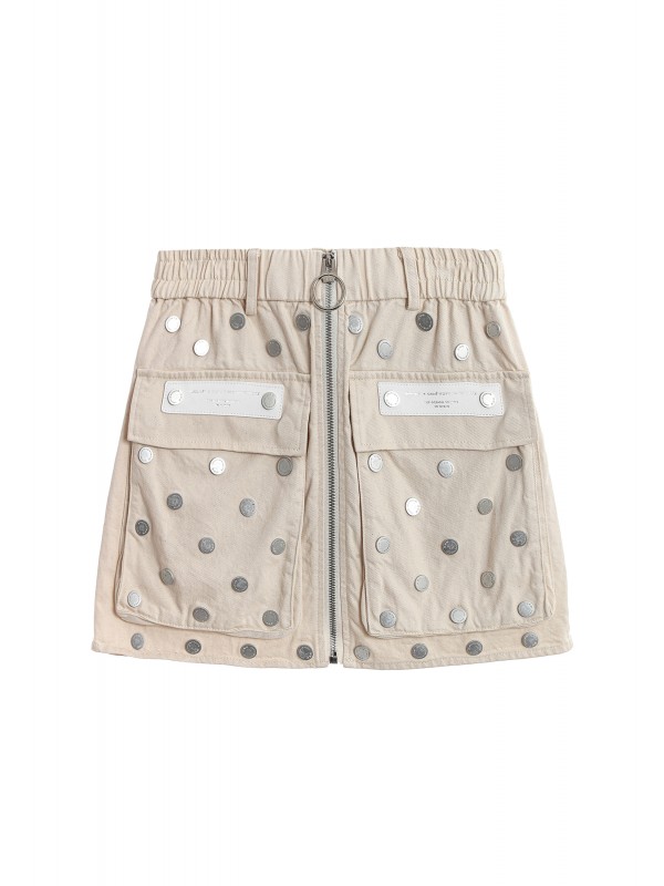 MINI FALDA VAQUERA MWM CON DETALLE DE BOTONES
