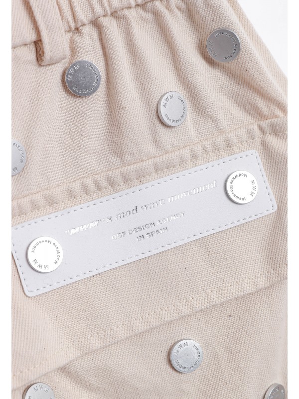 MINI FALDA VAQUERA MWM CON DETALLE DE BOTONES