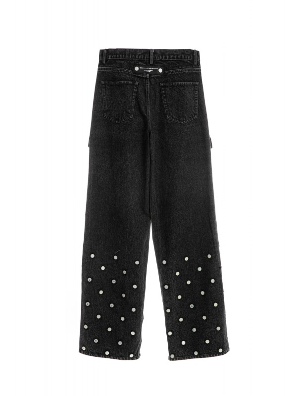 MWM WIDE LEG CARGO DENIM PANTS