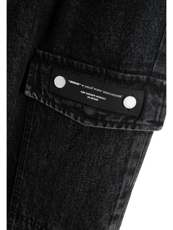 MWM WIDE LEG CARGO DENIM PANTS