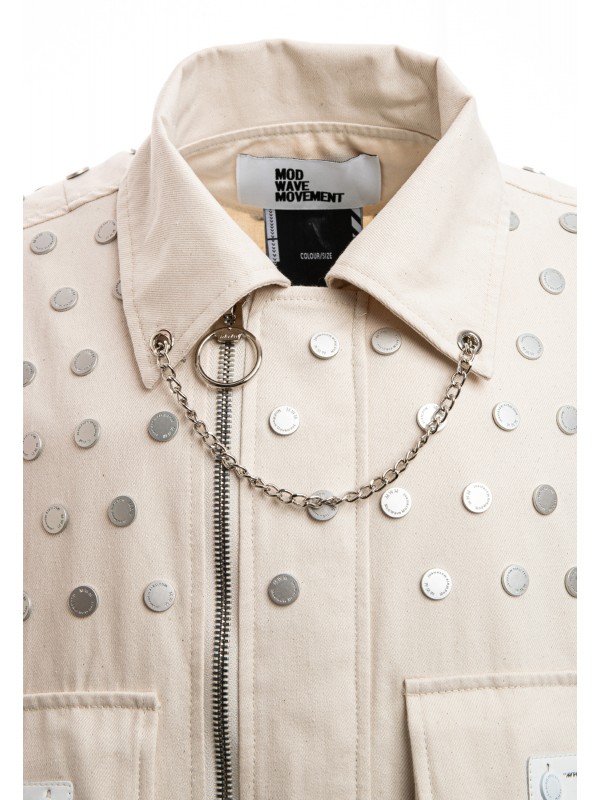 CHAQUETA VAQUERA OVERSIZE MWM CON DETALLE DE BOTONES