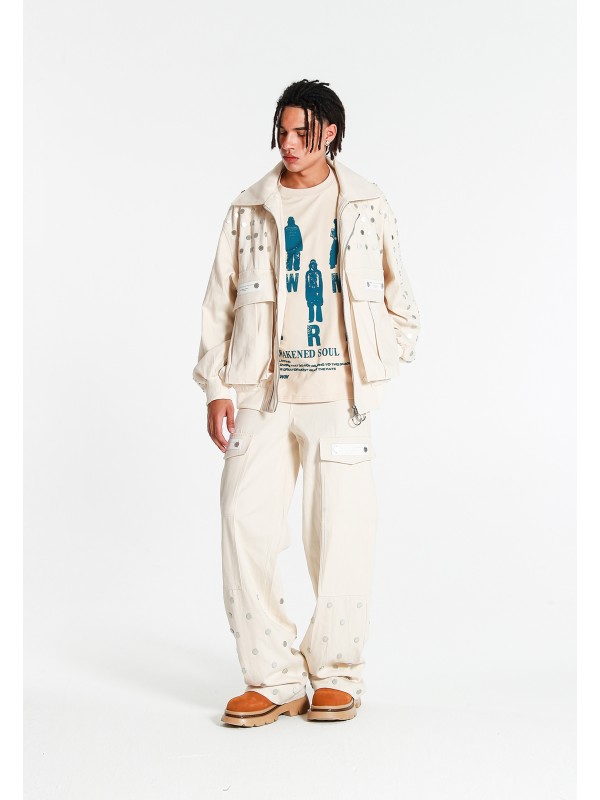 CHAQUETA VAQUERA OVERSIZE MWM CON DETALLE DE BOTONES