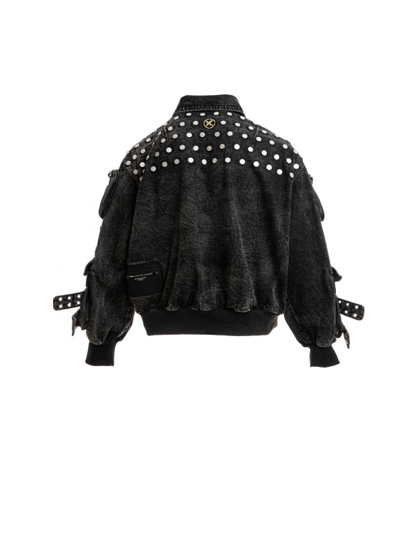 MWM OVERSIZED DENIM JACKET BUTTON DETAIL