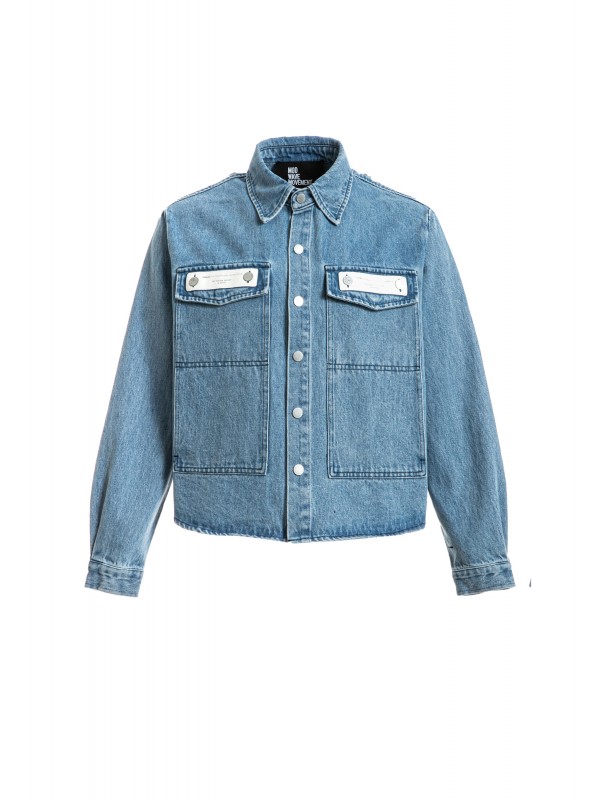 MWM CROPPED DENIM OVERSHIRT
