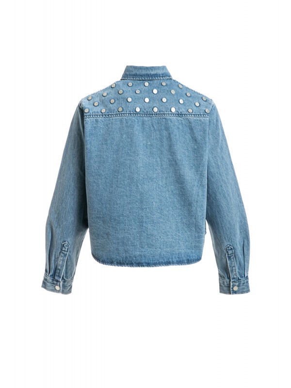MWM CROPPED DENIM OVERSHIRT