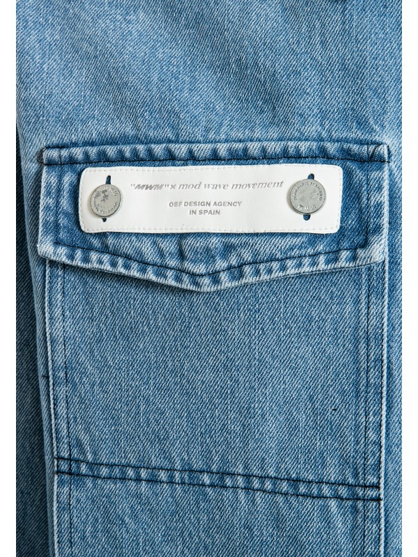 MWM CROPPED DENIM OVERSHIRT