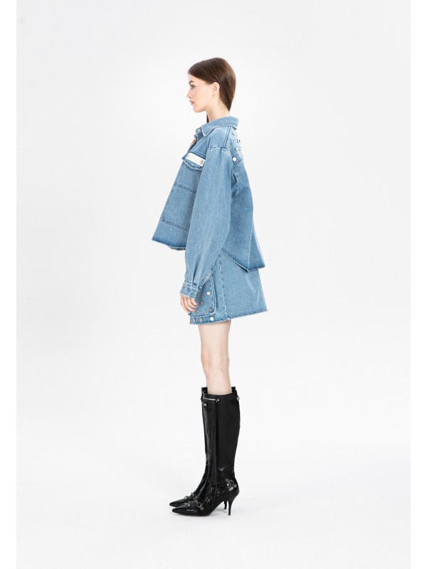 MWM CROPPED DENIM OVERSHIRT