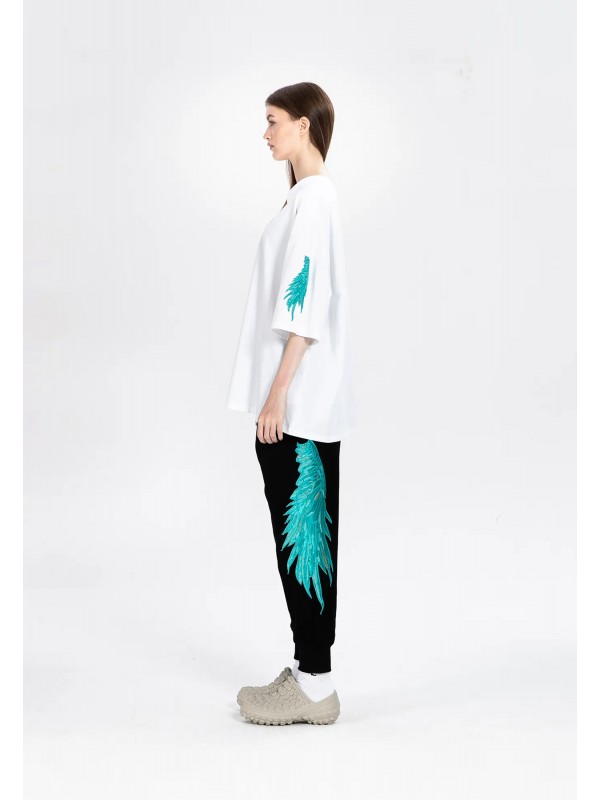 MWM EMBROIDERED WINGS T-SHIRT