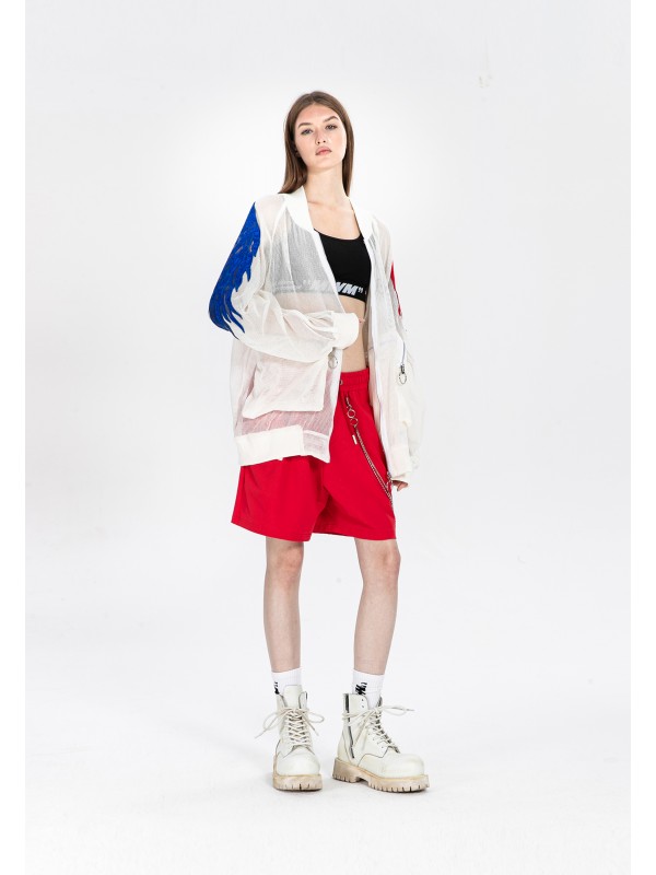 CHAQUETA DE MALLA MWM ALAS BORDADAS