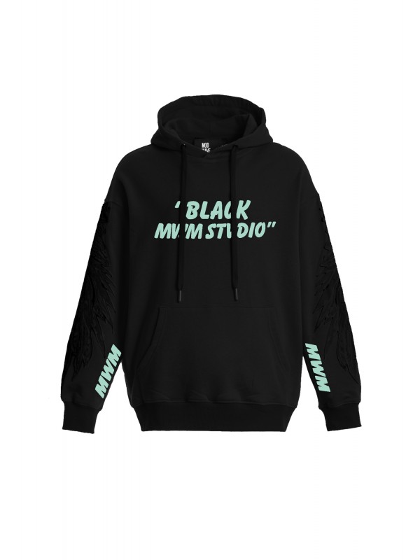 SUDADERA CON CAPUCHA MWM ALAS BORDADAS