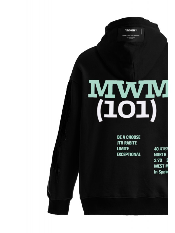 SUDADERA CON CAPUCHA MWM ALAS BORDADAS