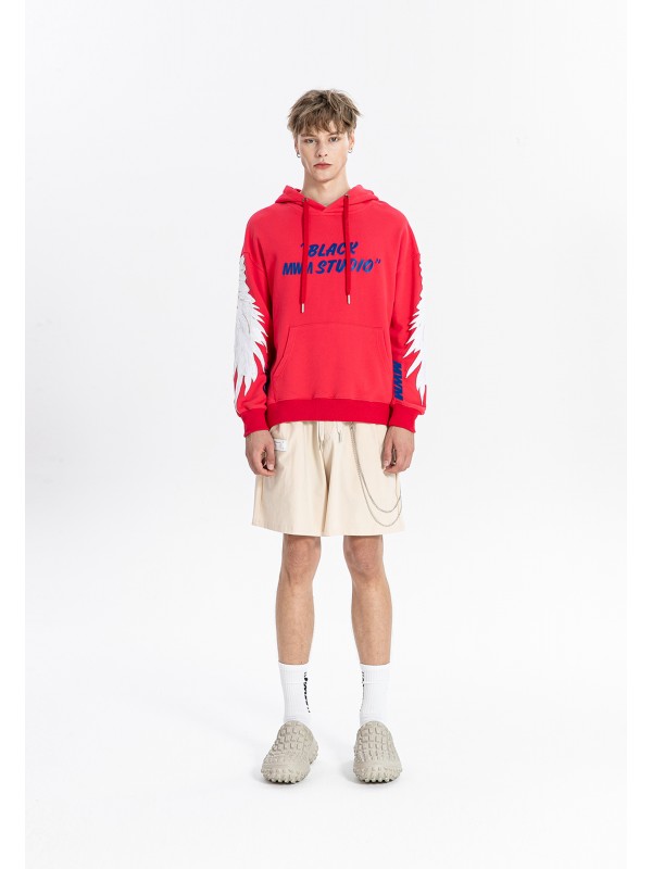 SUDADERA CON CAPUCHA MWM ALAS BORDADAS