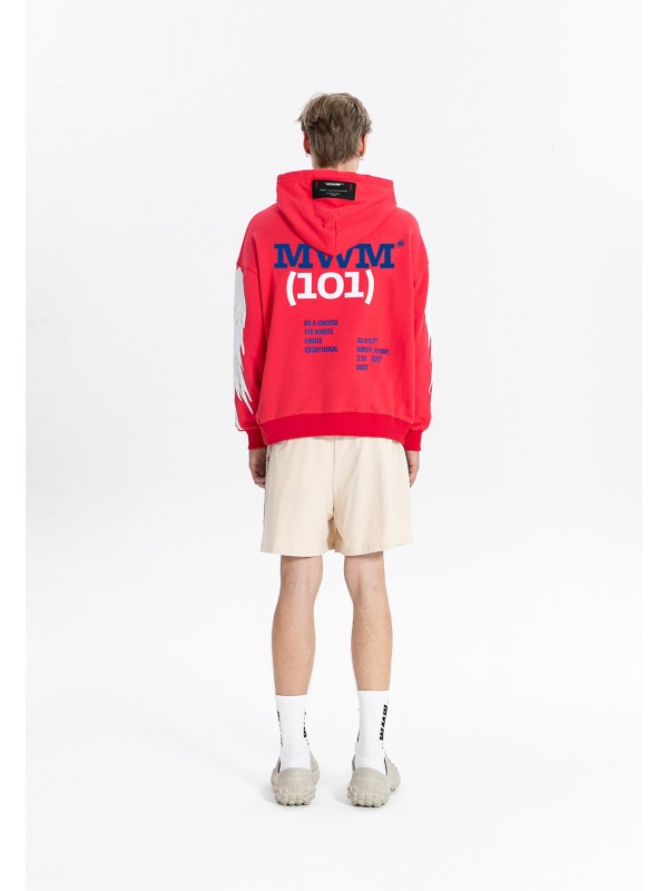 SUDADERA CON CAPUCHA MWM ALAS BORDADAS