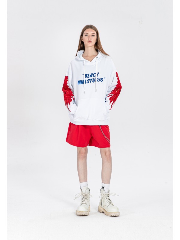 SUDADERA CON CAPUCHA MWM ALAS BORDADAS