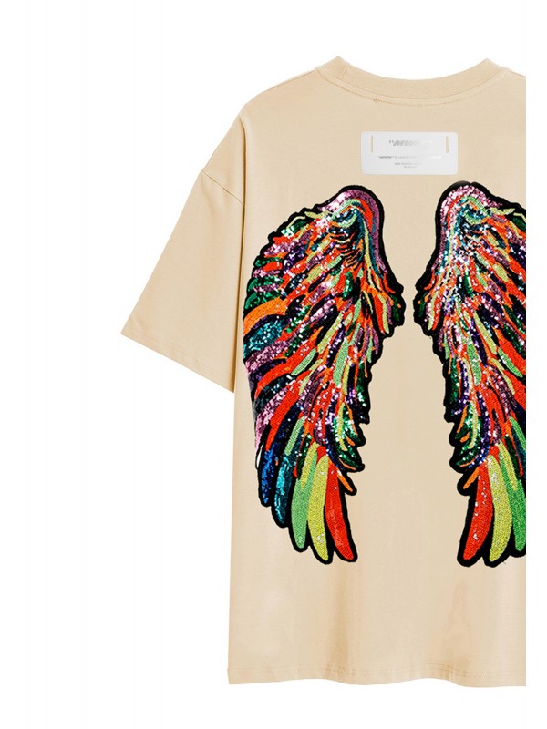 CAMISETA MWM ALAS DE LENTEJUELAS