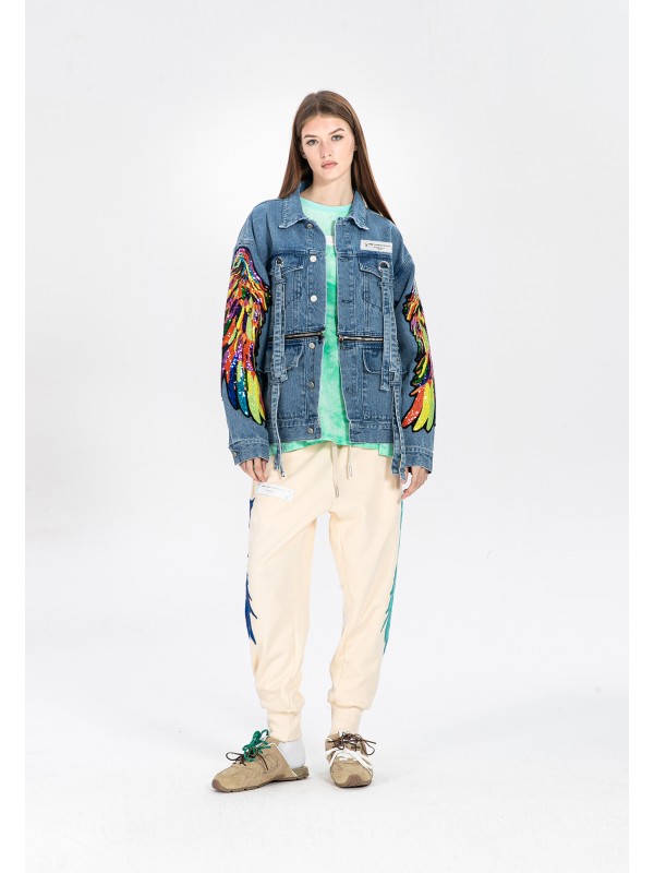 CHAQUETA MWM ALAS DE LENTEJUELAS