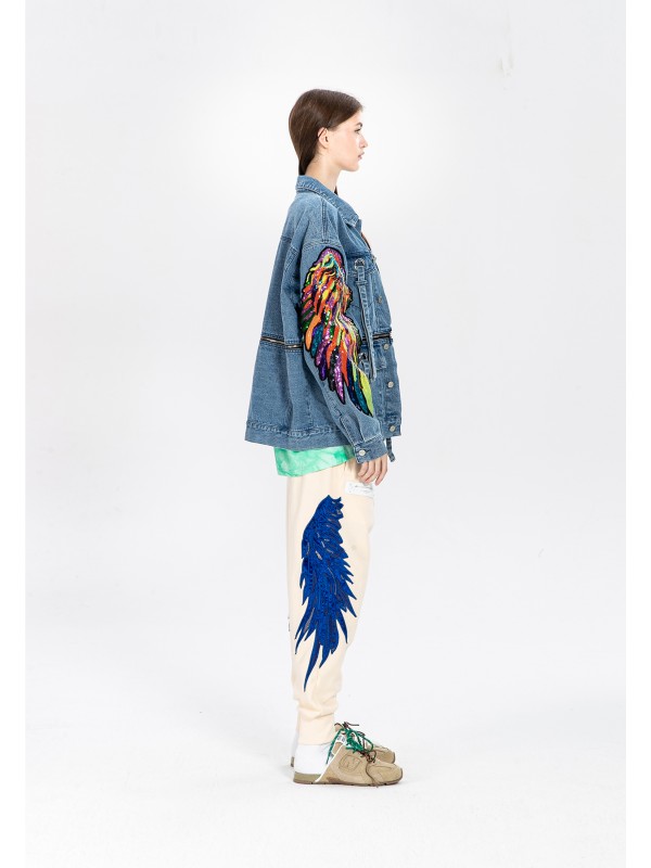 CHAQUETA MWM ALAS DE LENTEJUELAS