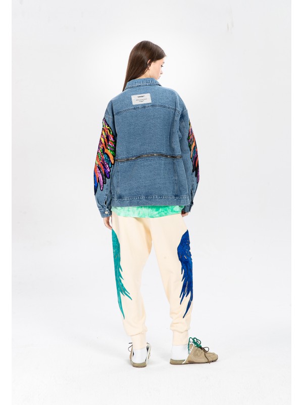 CHAQUETA MWM ALAS DE LENTEJUELAS