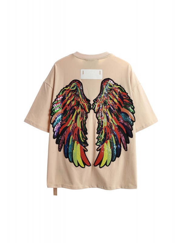 CAMISETA MWM ALAS DE LENTEJUELAS