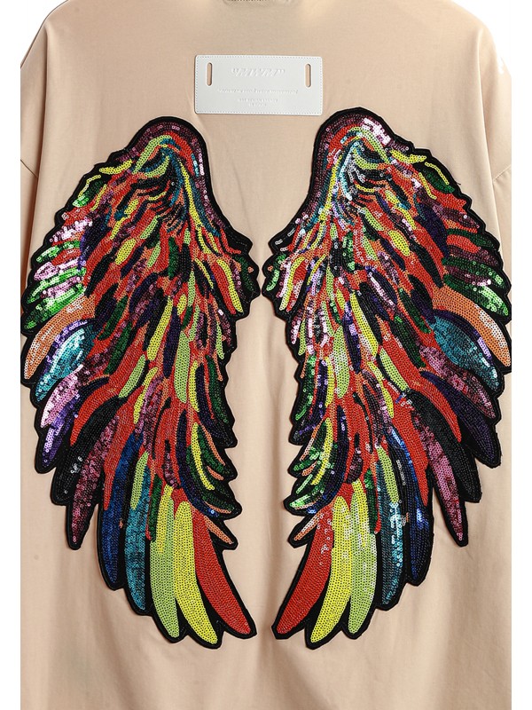 CAMISETA MWM ALAS DE LENTEJUELAS