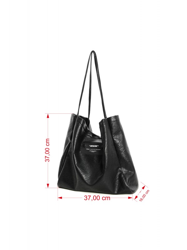 MWM FAUX LEATHER BAG (MEDIUM)