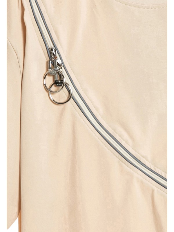 MWM ZIP DETAIL T-SHIRT