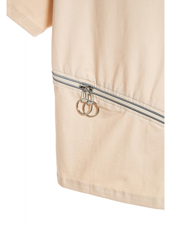 MWM ZIP DETAIL T-SHIRT