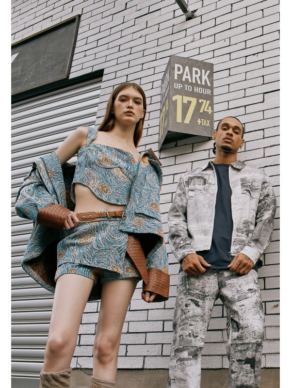 MWM TAPESTRY DENIM TOP