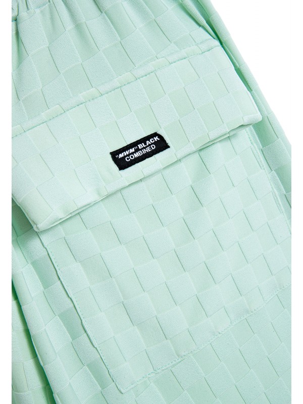MWM SQUARE PATTERN SOFT FABRIC SHORTS