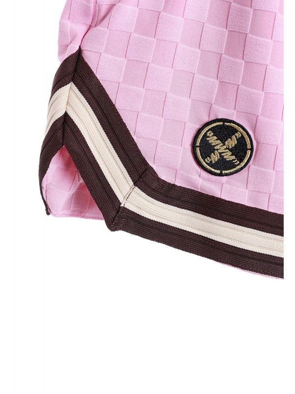 MWM SQUARE PATTERN SOFT FABRIC SHORTS