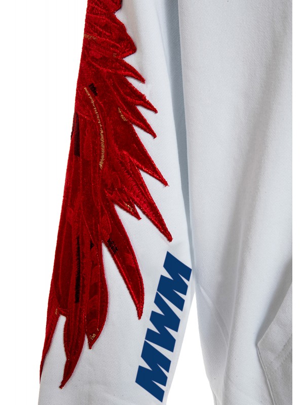 SUDADERA CON CAPUCHA MWM ALAS BORDADAS