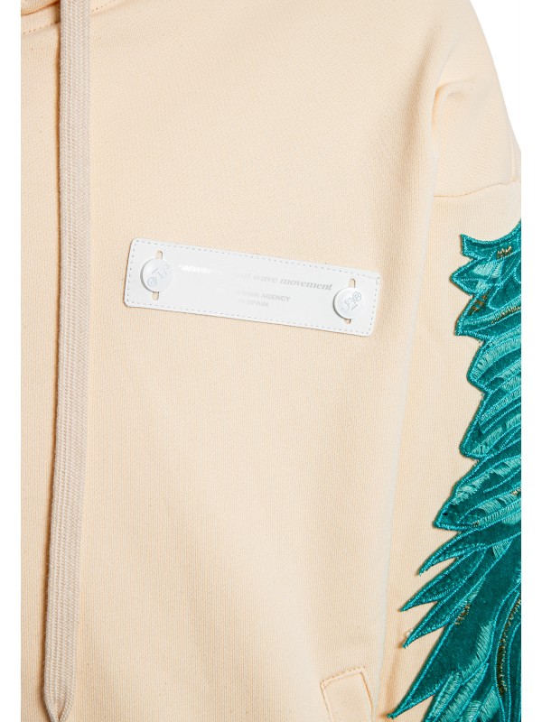 SUDADERA CON CAPUCHA MWM ALAS BORDADAS