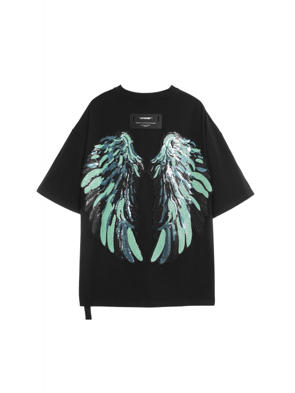 CAMISETA MWM ALAS DE LENTEJUELAS