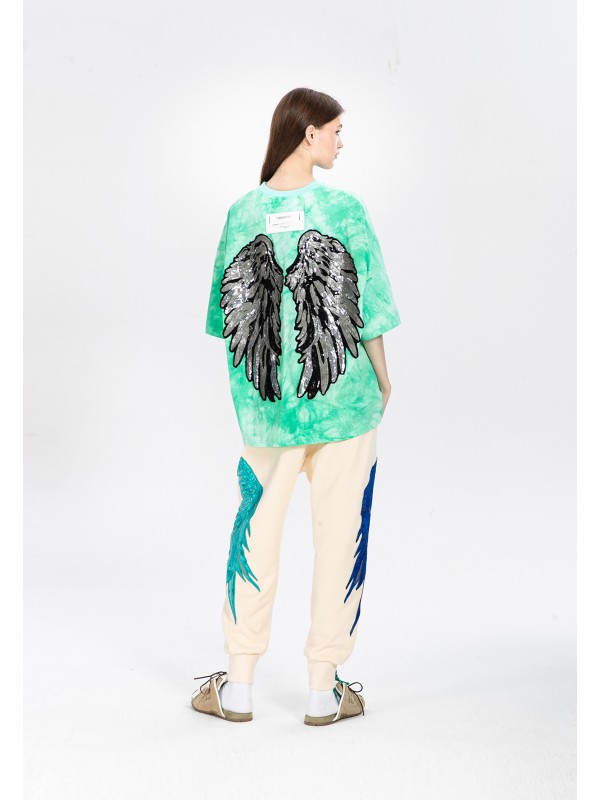 CAMISETA MWM ALAS DE LENTEJUELAS