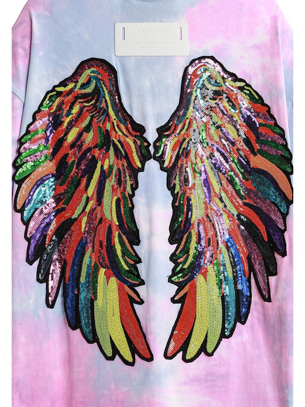 CAMISETA MWM ALAS DE LENTEJUELAS