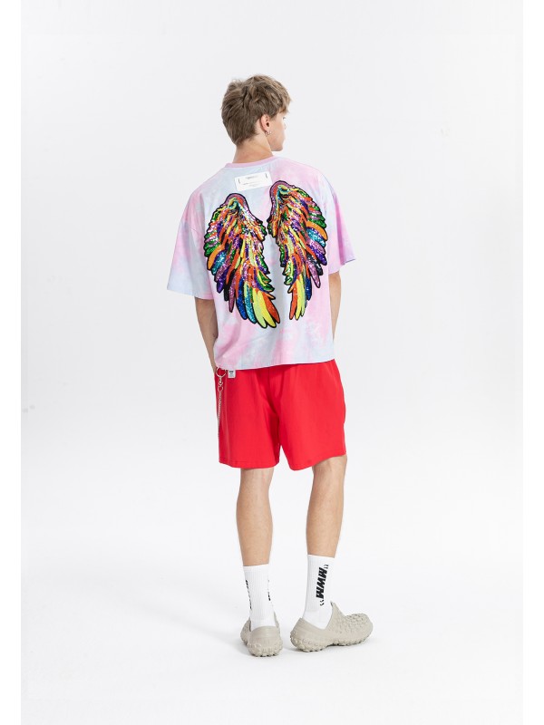 CAMISETA MWM ALAS DE LENTEJUELAS