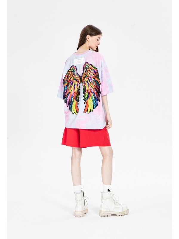 CAMISETA MWM ALAS DE LENTEJUELAS