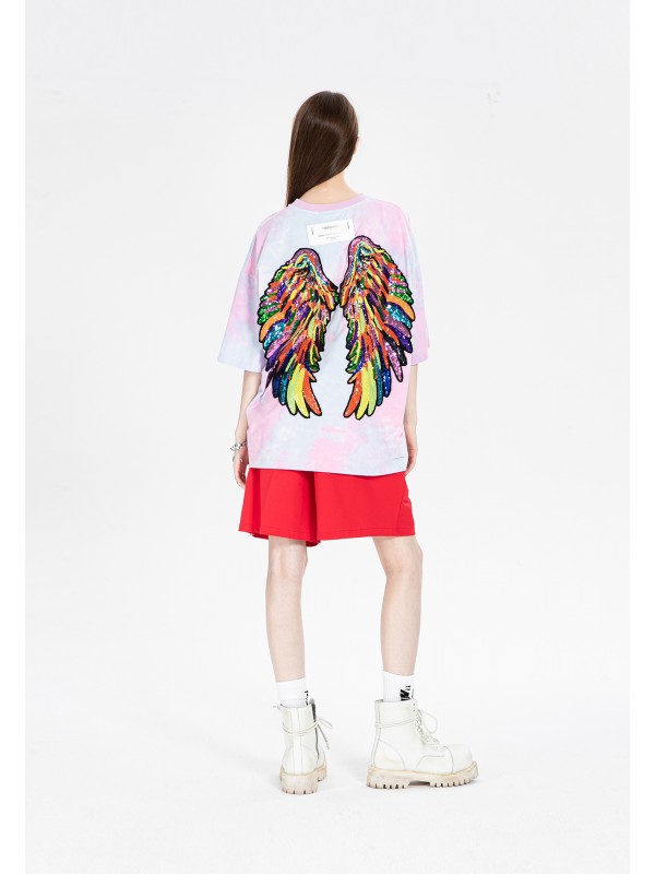 CAMISETA MWM ALAS DE LENTEJUELAS