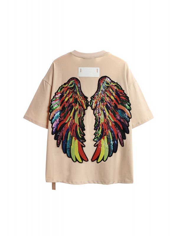 CAMISETA MWM ALAS DE LENTEJUELAS