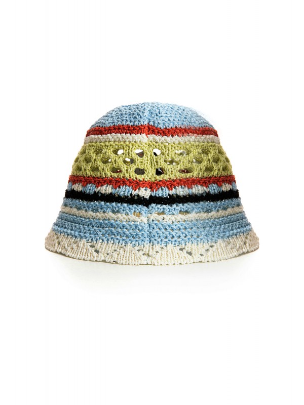 MWM WICKER STRIPED BUCKET HAT