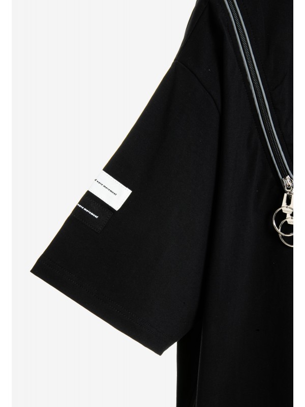 MWM ZIP DETAIL T-SHIRT