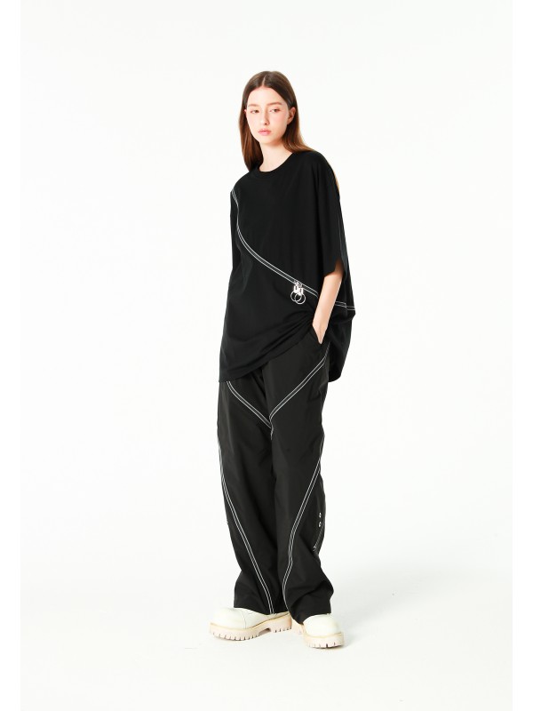 MWM ZIP DETAIL T-SHIRT