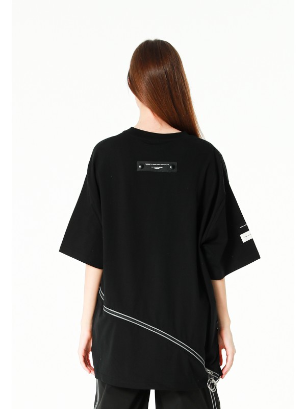 MWM ZIP DETAIL T-SHIRT