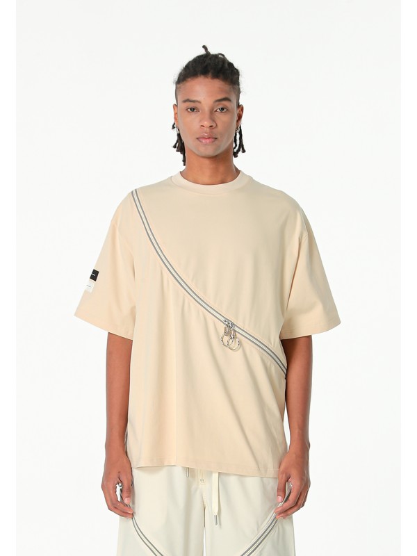 MWM ZIP DETAIL T-SHIRT