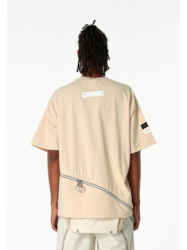 MWM ZIP DETAIL T-SHIRT