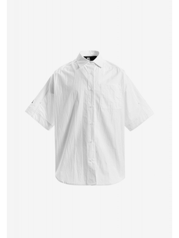 Camisa oversize con bordado Mod Wave Movement en la espalda | MWM