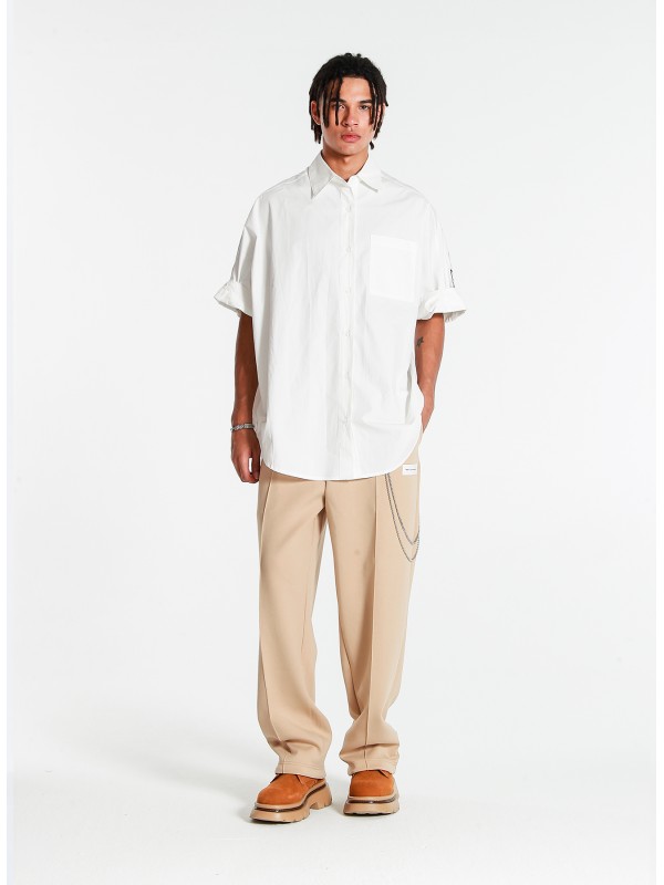 Camisa oversize con bordado Mod Wave Movement en la espalda | MWM