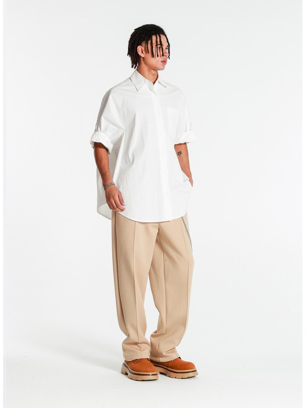 Camisa oversize con bordado Mod Wave Movement en la espalda | MWM